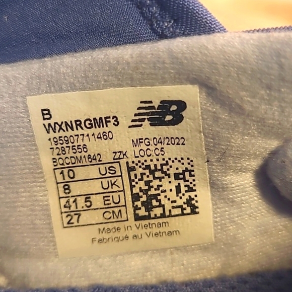 New Balance Nergize Blue Purple Women's Athletic Running Shoes - Picture 10 of 10